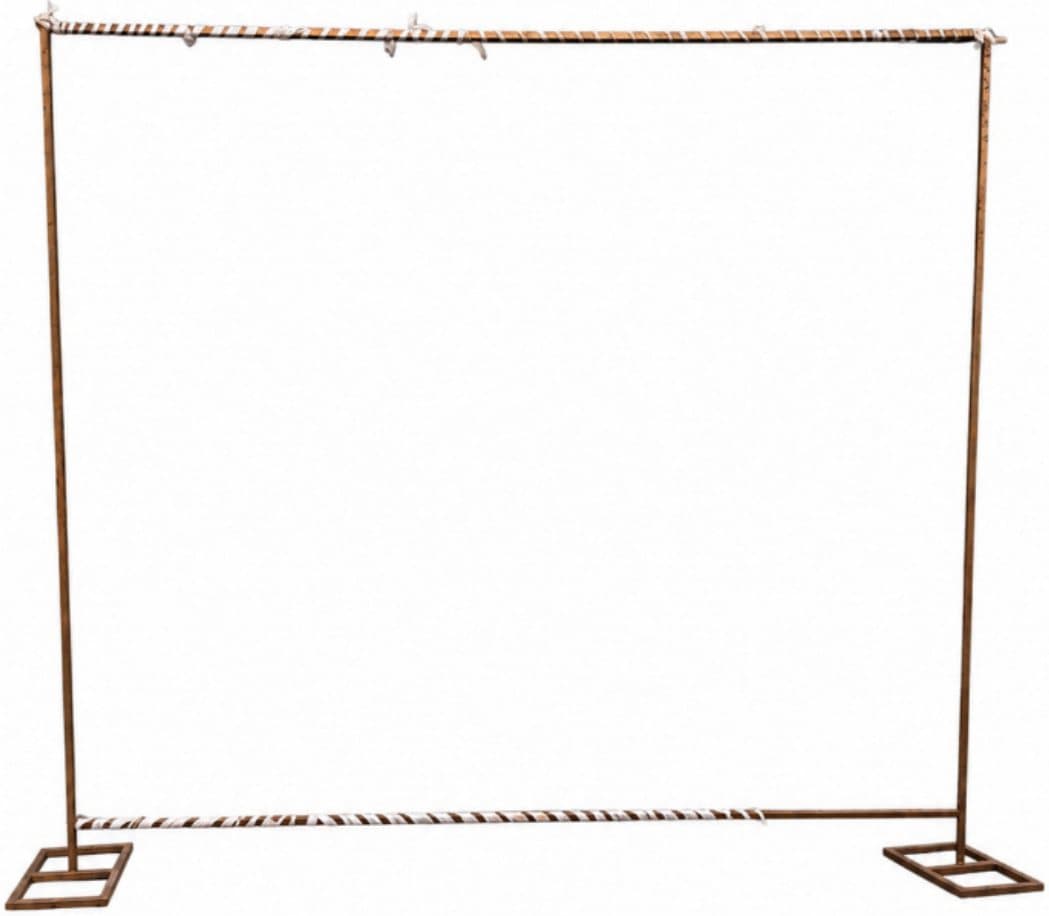 Metal Rectangle Stand (8ft × 10ft) available for event rental in Lagos from Decor Adorné