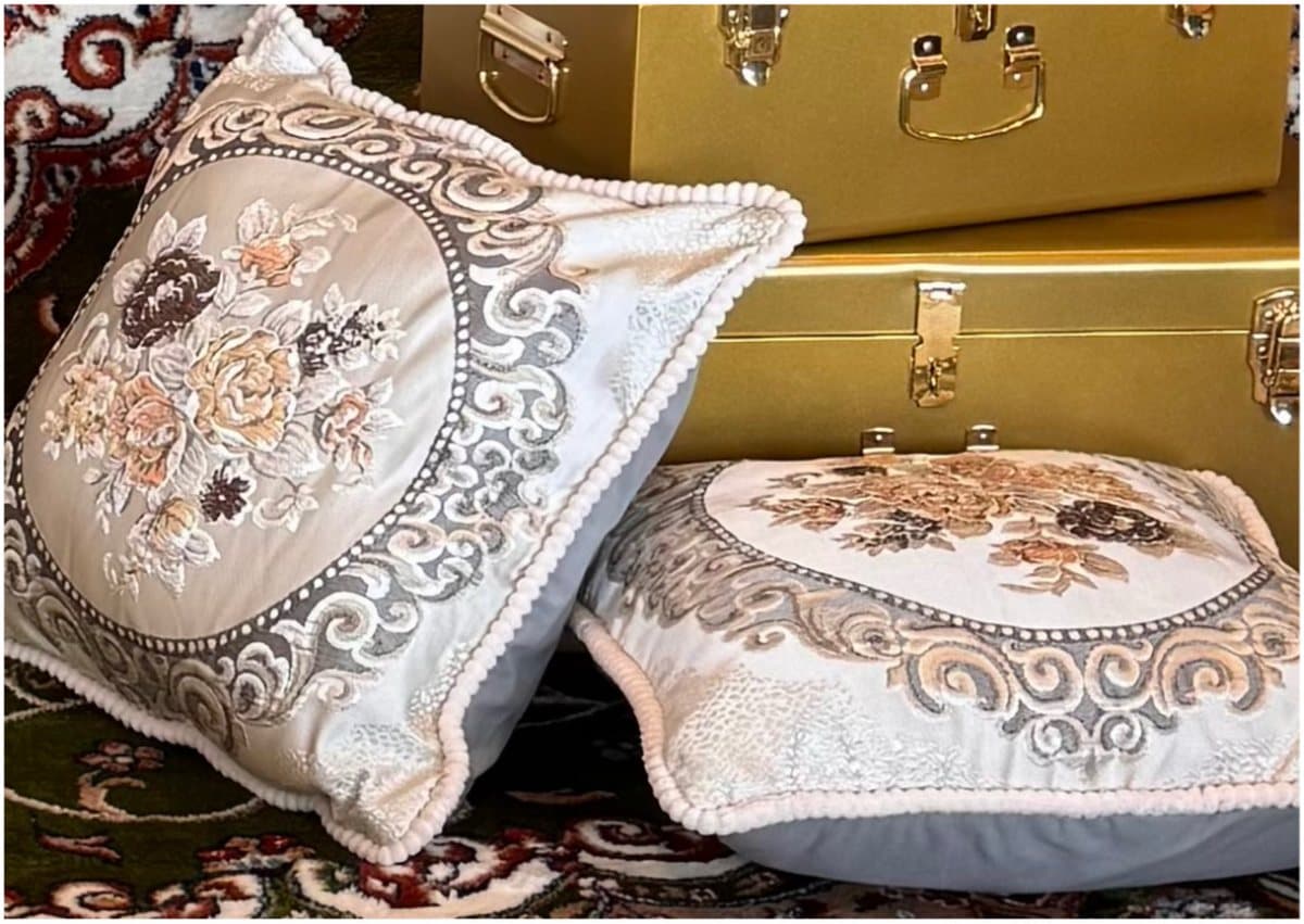 Persian Throw Pillows available for event rental in Lagos from Decor Adorné