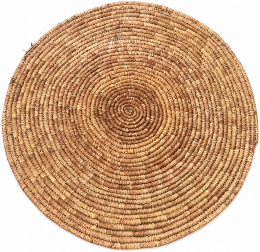 Raffia Floor Mat (3.5ft) available for event rental in Lagos from Decor Adorné