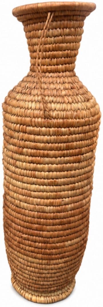 Raffia Vase (2.5ft) available for event rental in Lagos from Decor Adorné