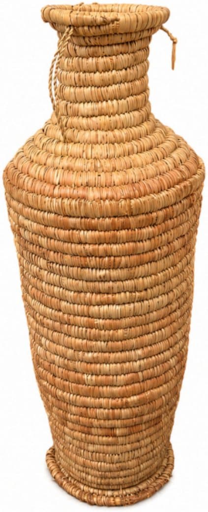 Raffia Vase (3ft) available for event rental in Lagos from Decor Adorné